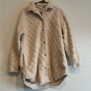 Dylan Sherpa quilted coat medium